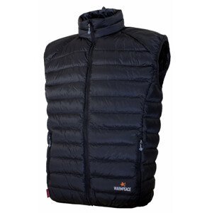 Pánská péřová vesta Warmpeace Drake Velikost: L / Barva: černá
