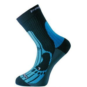 Ponožky Progress 8MB Merino Barva: černá/modrá / Velikost: 39-42 (6-8)