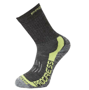 Ponožky Progress XTR 8MR X-Treme Merino Velikost ponožek: 43-47 / Barva: tmavě šedá/zelená