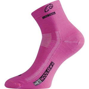 Ponožky Lasting WKS Velikost ponožek: 34-37 (S) / Barva: růžová