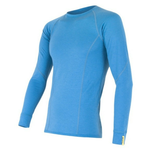 Pánské funkční triko Sensor Merino Wool Active dl.r. Velikost: XL / Barva: světle modrá