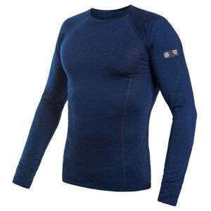 Pánské funkční triko Sensor Merino Wool Active dl.r. Velikost: XL / Barva: tmavě modrá