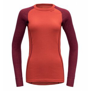 Dámské triko Devold Duo Active Woman Shirt Velikost: L / Barva: červená