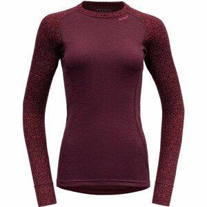 Dámské funkční triko Devold Duo Active Woman Shirt LS Velikost: M / Barva: vínová