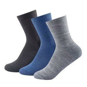 Ponožky Devold Daily Light Sock 3PK Velikost ponožek 36-40 / Barva: černá/modrá