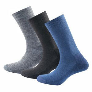 Ponožky Devold Daily Medium Sock 3PK Velikost: 36-40 / Barva: modrá