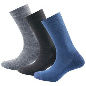 Ponožky Devold Daily Medium Sock 3PK Velikost: 41-46 / Barva: modrá