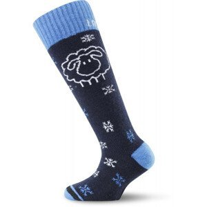 Dětské ponožky Lasting Ponožky SJW Velikost ponožek: 34-37 (S) / Barva: černá/modrá
