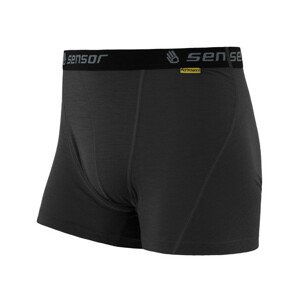 Boxerky Sensor Merino Wool Active černé Velikost: XL / Barva: černá