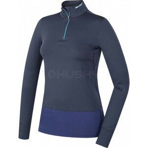 Dámské funkční triko Husky Active Winter zip dl.rukáv Velikost: XL / Barva: modrá