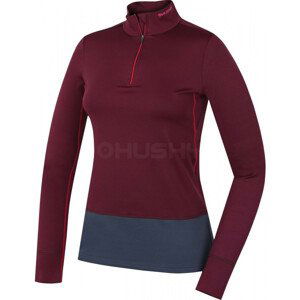 Dámské funkční triko Husky Active Winter zip dl.rukáv Velikost: XL / Barva: fialová