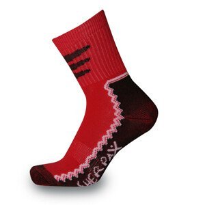 Dětské ponožky Sherpax Laudo light červené Velikost ponožek: 30-34 / Barva: červená