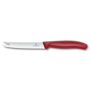 Nůž na sýr a uzeninu Victorinox Nůž na sýr a uzeninu 11 cm Barva: červená