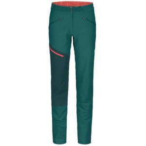 Dámské kalhoty Ortovox Brenta Pants W Velikost: L / Barva: zelená/modrá