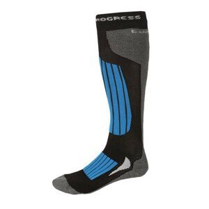 Podkolenky Progress P SKB 8UB SKI BAMBO Velikost ponožek: 39-42 / Barva: černá/modrá