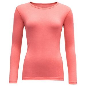 Dámské triko Devold Breeze Woman Shirt Velikost: L / Barva: korálová