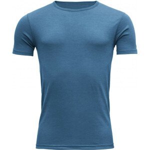 Pánské triko Devold Breeze Man T-Shirt short sleeve Velikost: L / Barva: modrá