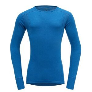 Pánské triko Devold Hiking Man Shirt Velikost: XXL / Barva: modrá
