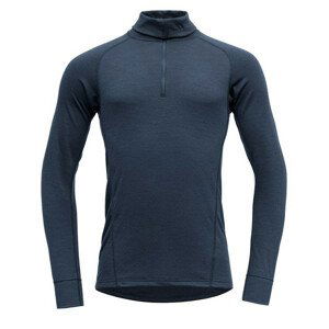 Pánský rolák Devold Duo Active Man Zip Neck Velikost: XXL / Barva: tmavě modrá