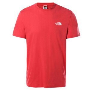 Pánské triko The North Face Simple Dome Tee Velikost: M / Barva: červená/bílá