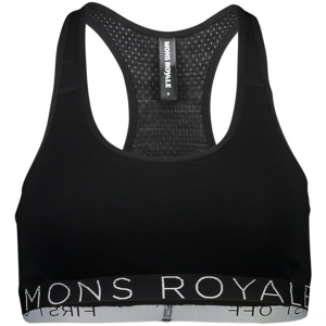 Podprsenka Mons Royale Sierra Sports Bra Velikost podprsenky: L / Barva: černá
