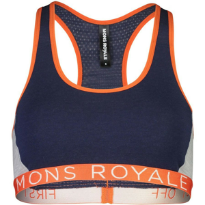 Podprsenka Mons Royale Sierra Sports Bra Velikost podprsenky: S / Barva: modrá/oranžová