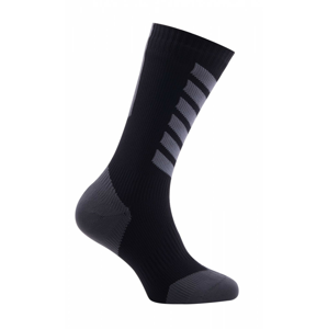 Nepromokavé ponožky SealSkinz MTB Mid Mid with Hydrostop Velikost ponožek: 36-38 (S) / Barva: černá