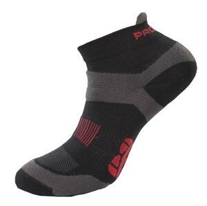 Ponožky Progress RNS 8JB Running Sox Velikost ponožek: 43-47 (9-12) / Barva: černá/šedá