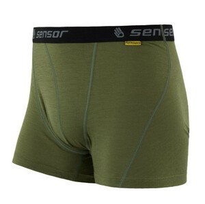 Boxerky Sensor Merino Wool Active safari Velikost: S / Barva: zelená