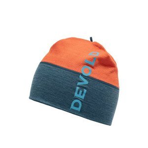 Čepice Devold Running Beanie Obvod hlavy: 58 cm / Barva: modrá/oranžová