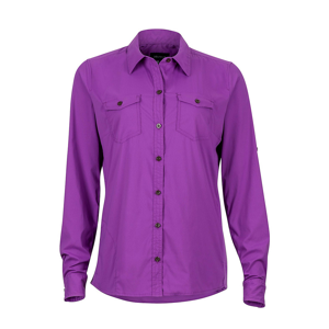 Dámská košile Marmot Annika LS Velikost: XS / Barva: fialová