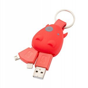 Klíčenka Munkees USB Klíčenka Smart Charger Barva: červená