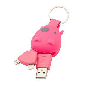 Munkees USB Klíčenka Smart Charger Barva: růžová