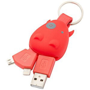 Klíčenka Munkees USB Klíčenka Smart Charger Barva: červená