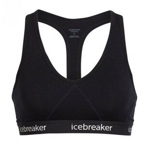 Podprsenka Icebreaker W's Sprite Racerback Bra Velikost podprsenky: S / Barva: černá