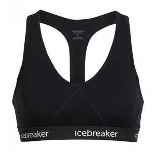 Podprsenka Icebreaker W's Sprite Racerback Bra Velikost podprsenky: M / Barva: černá