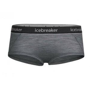 Kalhotky Icebreaker W's Sprite Hot Pants Velikost: M / Barva: šedá/černá