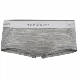 Kalhotky Icebreaker W's Sprite Hot Pants Velikost: M / Barva: šedá/bílá