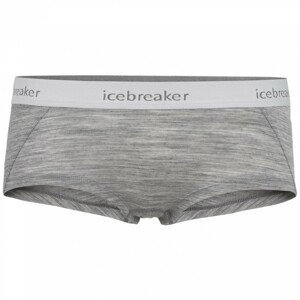 Kalhotky Icebreaker W's Sprite Hot Pants Velikost: S / Barva: šedá/bílá
