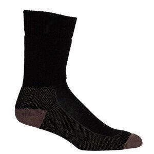 Pánské ponožky Icebreaker Mens Hike+ Medium Crew Velikost ponožek: 44,5 - 46,5 / Barva: černá