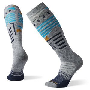 Podkolenky Smartwool PhD Ski Medium Pattern Velikost ponožek: 38-41 / Barva: světle šedá