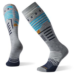 Podkolenky Smartwool PhD Ski Medium Pattern Velikost ponožek: 42-45 / Barva: světle šedá
