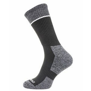 Ponožky SealSkinz Solo Quickdry Mid Length sock Velikost ponožek: 47-49 (XL) / Barva: černá