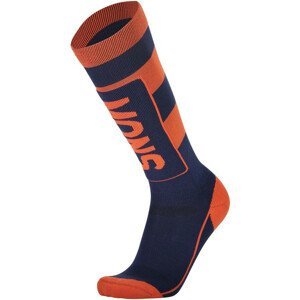 Pánské podkolenky Mons Royale Mons Tech Cushion Sock Velikost ponožek: 45-47 / Barva: modrá/oranžová