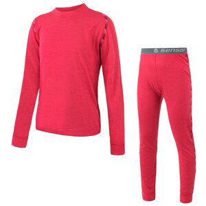 Dětské funkční prádlo Sensor Merino Air Set triko+spodky Dětská velikost: 100 / Barva: růžová