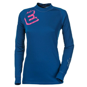 Dámské funkční triko Progress DF NDRZ Print "E" potisk Velikost: L / Barva: modrá