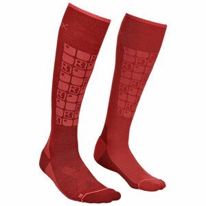 Dámské ponožky Ortovox W's Ski Compression Socks Velikost ponožek: 39-41 / Barva: vínová