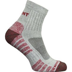 Dámské ponožky High Point Trek Lady Velikost ponožek: 35-37 / Barva: šedá/červená
