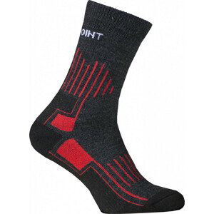 Ponožky High Point Lord 2.0 Merino Velikost ponožek: 35-38 / Barva: černá/červená