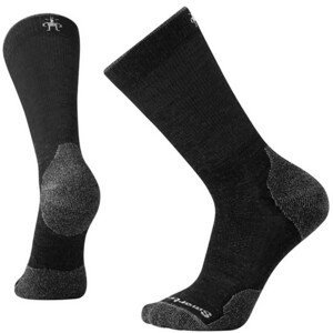 Ponožky Smartwool Phd Outdoor Light Crew Velikost ponožek: 42-45 / Barva: černá/šedá